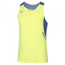 Mizuno Canotta Premium JPN Singlet Uomo Giallo Fluo/Royal